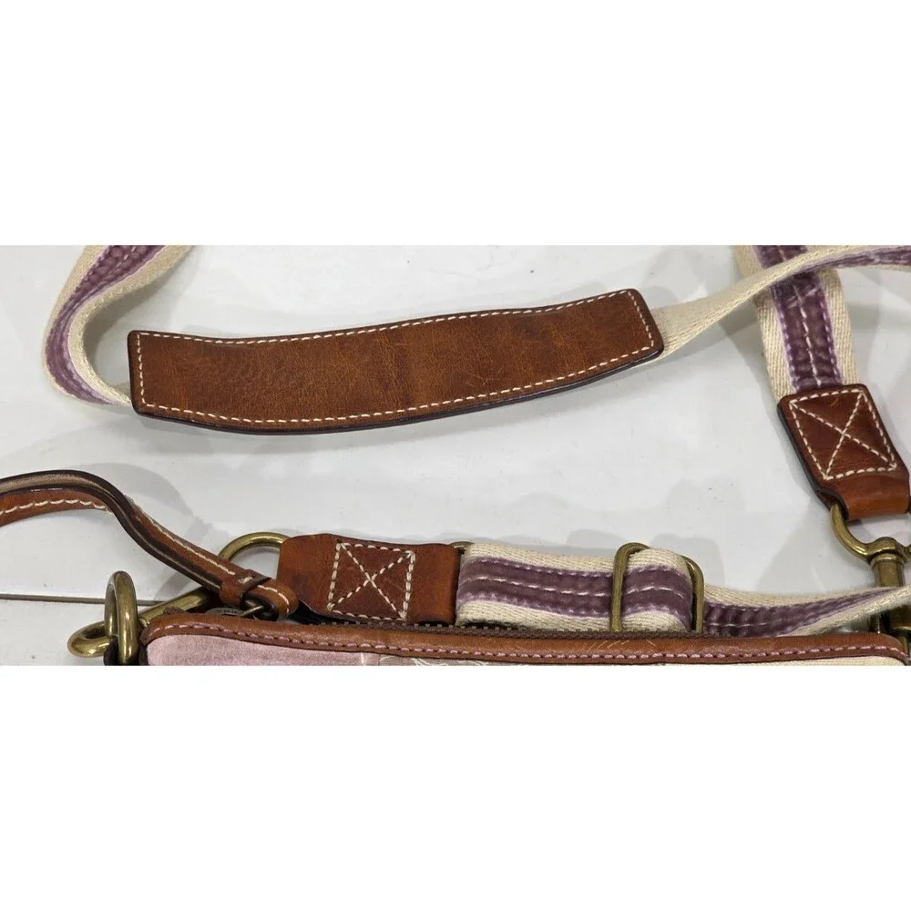 Coach Vintage Y2K Patchwork Crossbody Canvas Leather Bag Boho Indie Festival - Picture 12 of 16